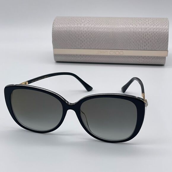 JIMMY CHOO Sunglasses ALY/F/S AE2 FQ Black/Gold/Glitter Women NEW main image 11